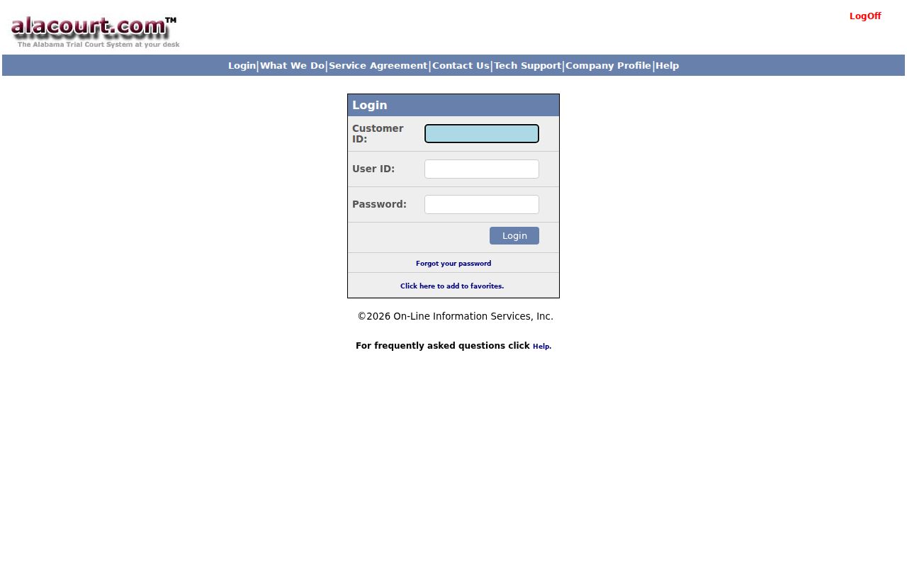 Chilton County court date Alacourt subscriber login