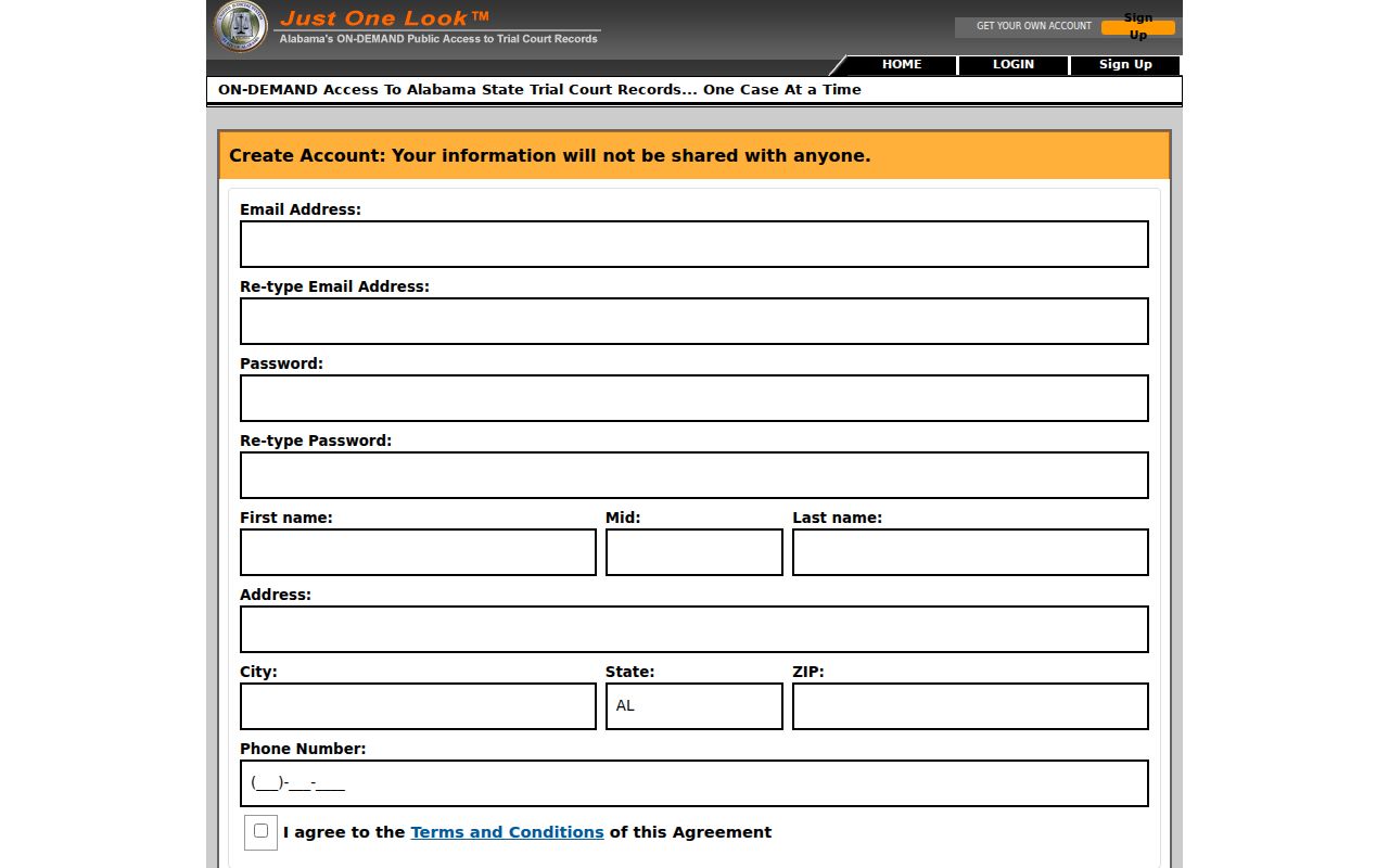 Chilton County court date ACCESS registration