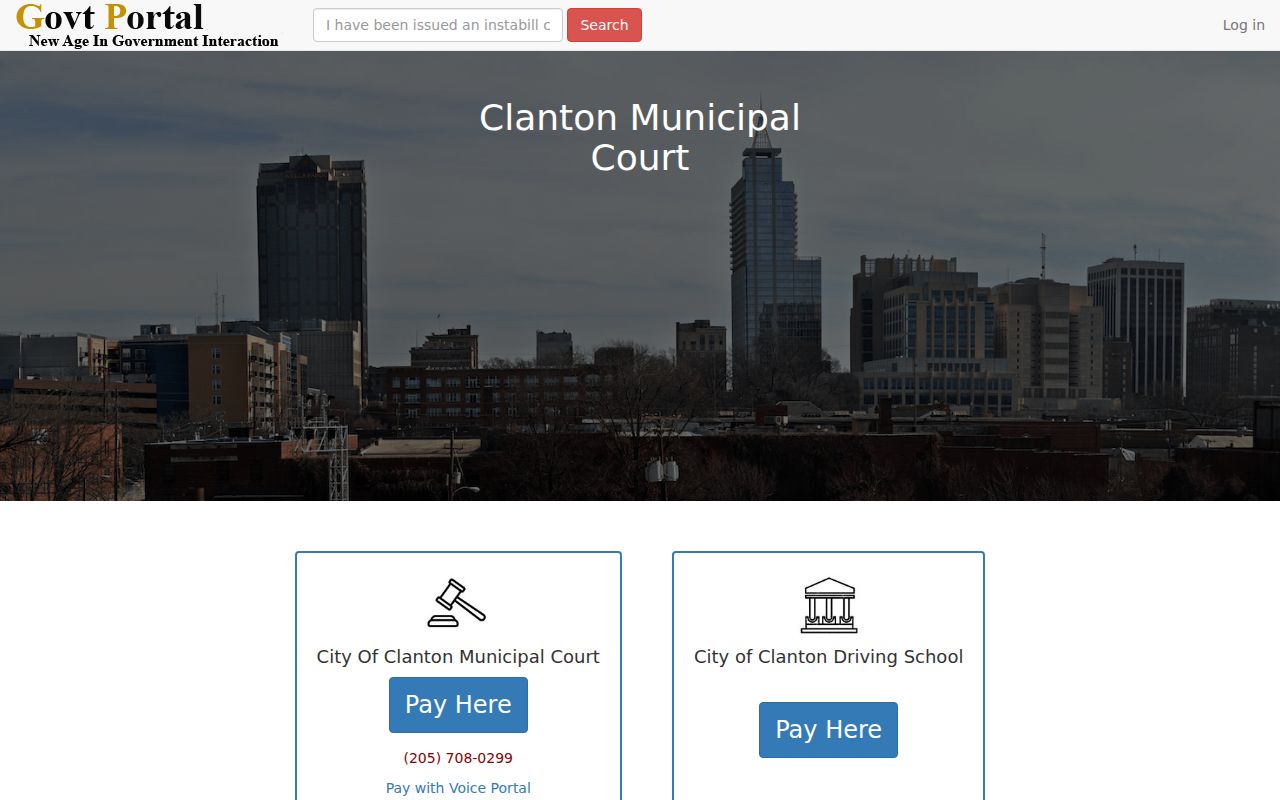 Clanton municipal court docket payment portal