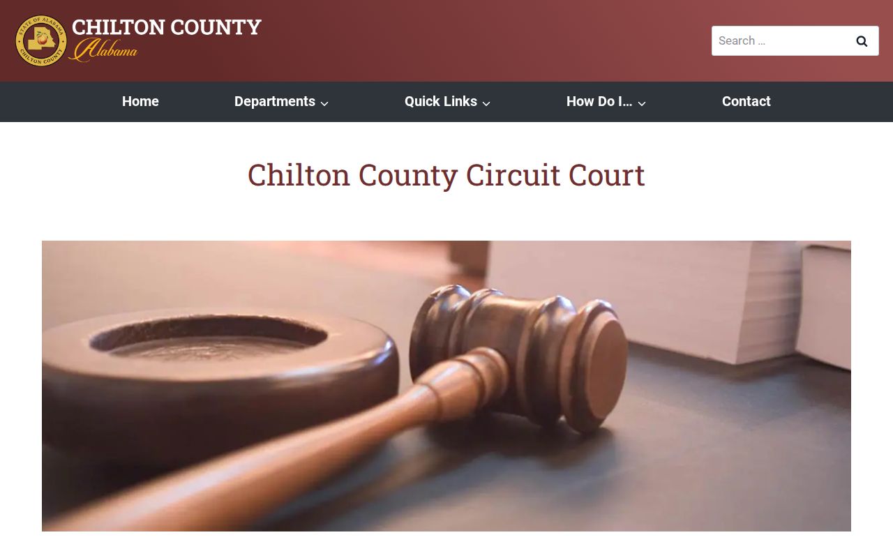 Clanton docket search at Chilton County Circuit Court