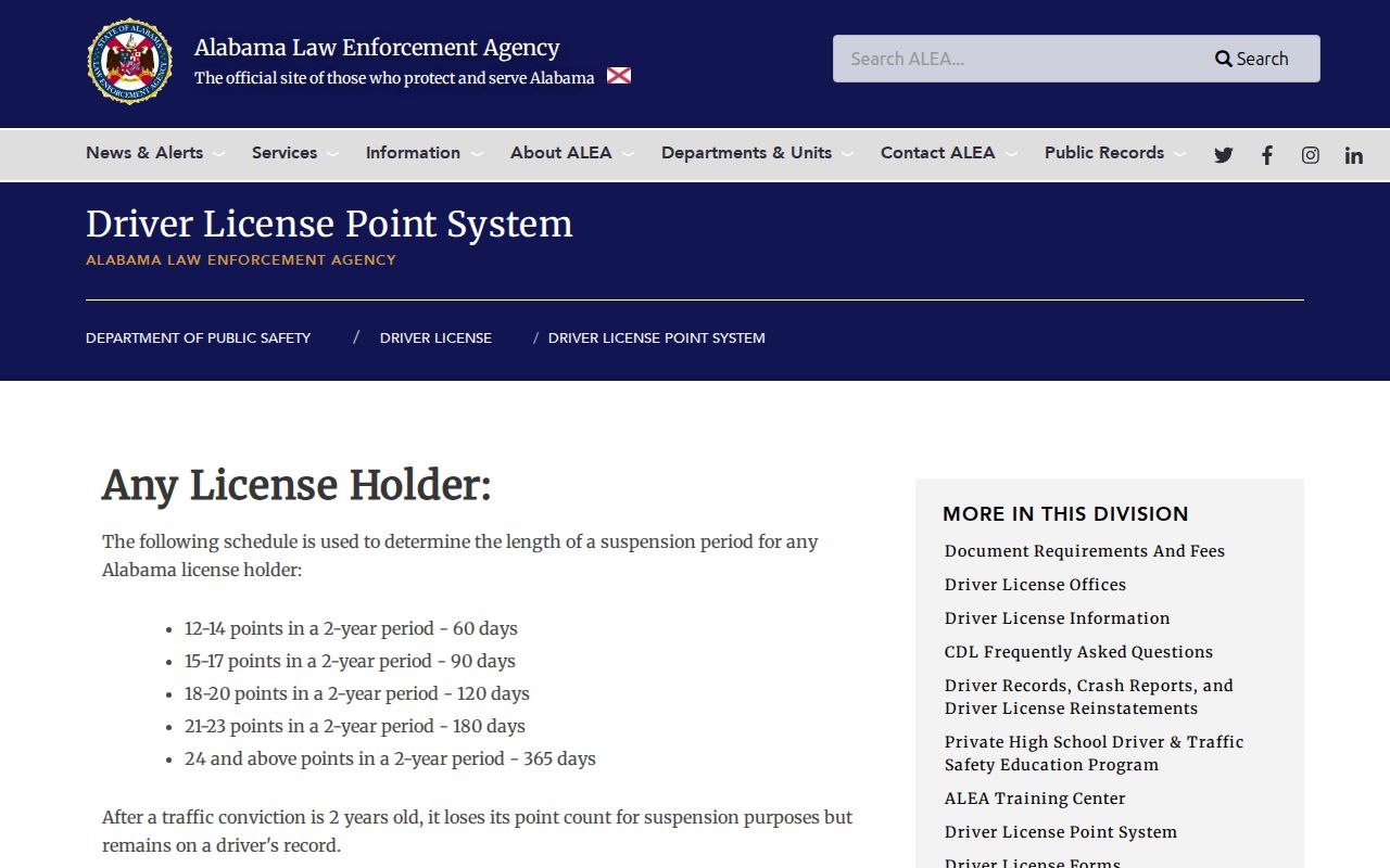 Jemison court docket distinction from ALEA driver records